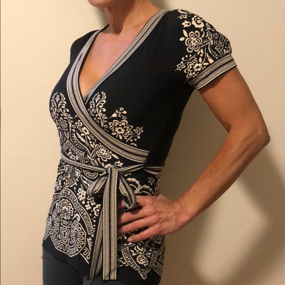 bCBG wrap blouse - Picture 2 of 4